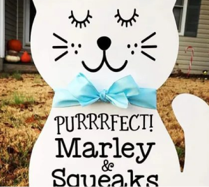 Cat Yard Ornament